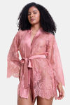 Mysthelle Super Comfy Lace Robe - Blush Pink — thumbnail 1